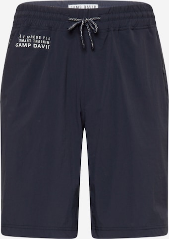 CAMP DAVID Regular Pants in Blue: front