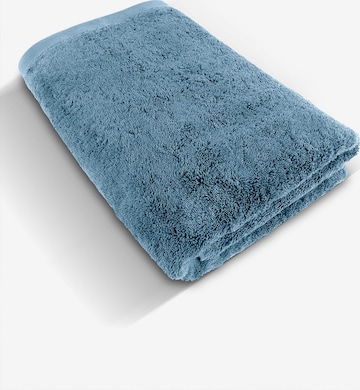 Serviette de douche Herzbach home en bleu : devant