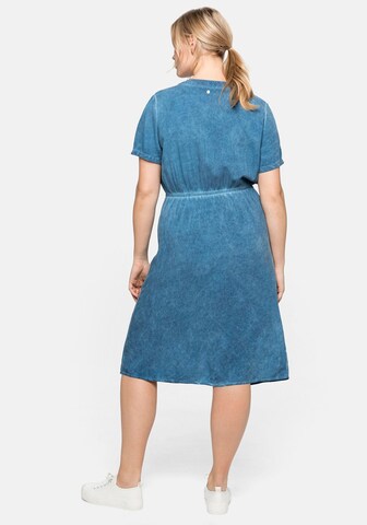 SHEEGO Blusenkleid in Blau