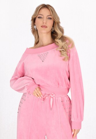 faina Свитшот 'Fashion Look' в Ярко-розовый: спереди