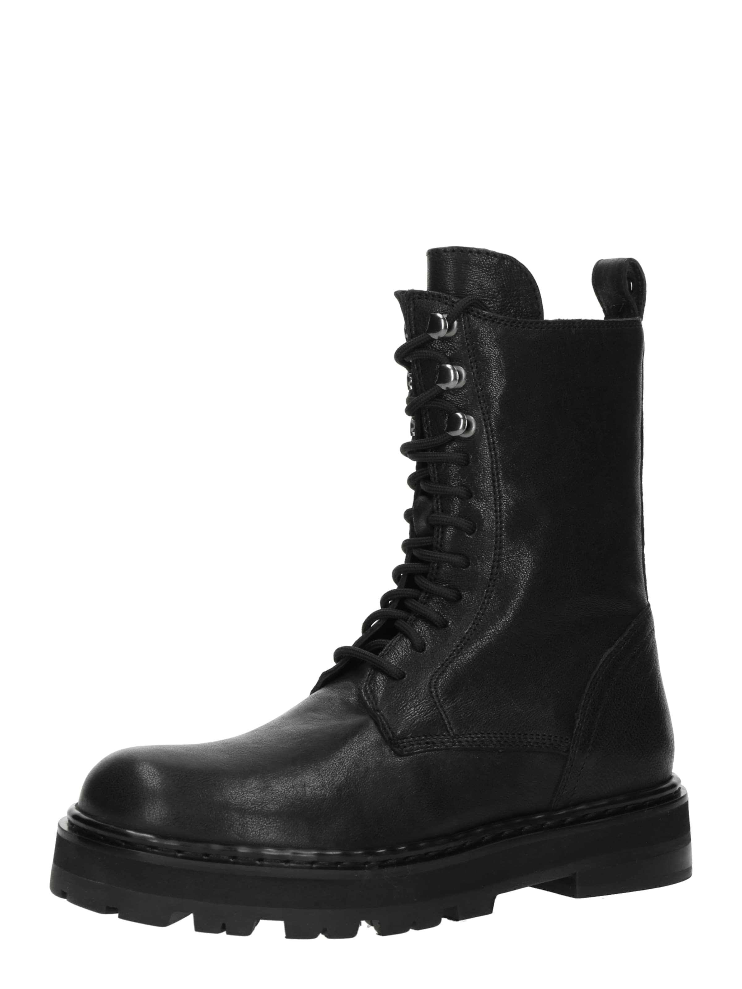 PATRIZIA PEPE Snørestøvletter 'STIVALI' i sort: forside