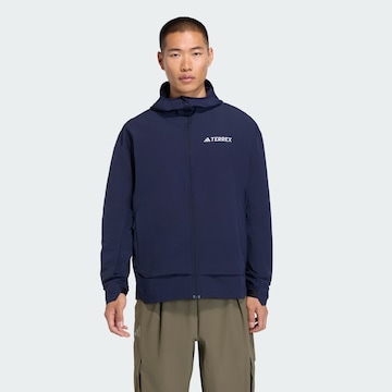 ADIDAS TERREX Outdoorjas in Blauw: voorkant