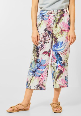 CECIL Wide leg Broek in Wit: voorkant