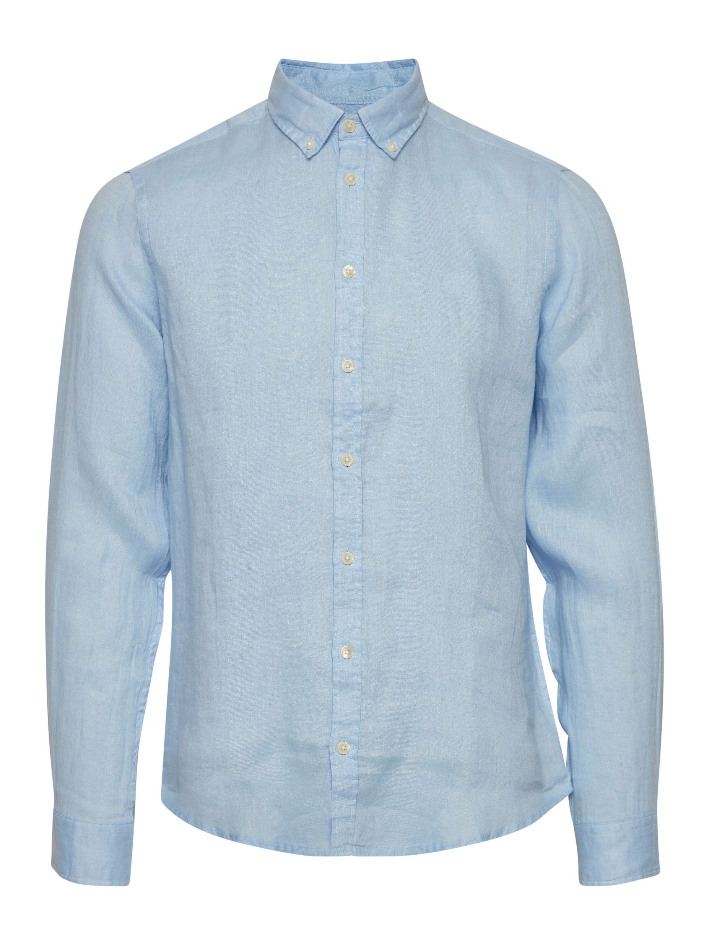 Casual Friday Button Up Shirt 'Anton' in Blue: front