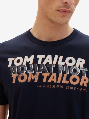 TOM TAILOR Tričko - Modrá