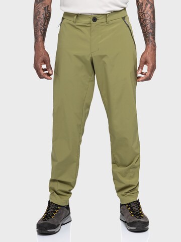 Schöffel Regular Outdoor trousers ' Hiking CIRC Pants Style Smue MNS ' in Green: front