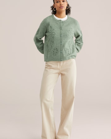 WE Fashion Kardigán - zöld