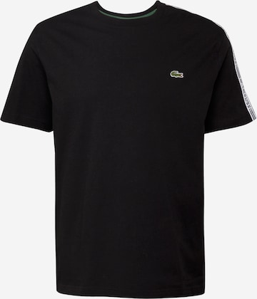 LACOSTE - Camiseta en negro: frente