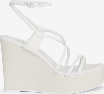 Sandales à lanières Calvin Klein en blanc