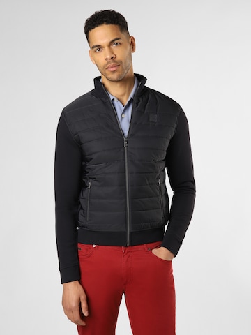 bugatti Sweatvest in Blauw: voorkant