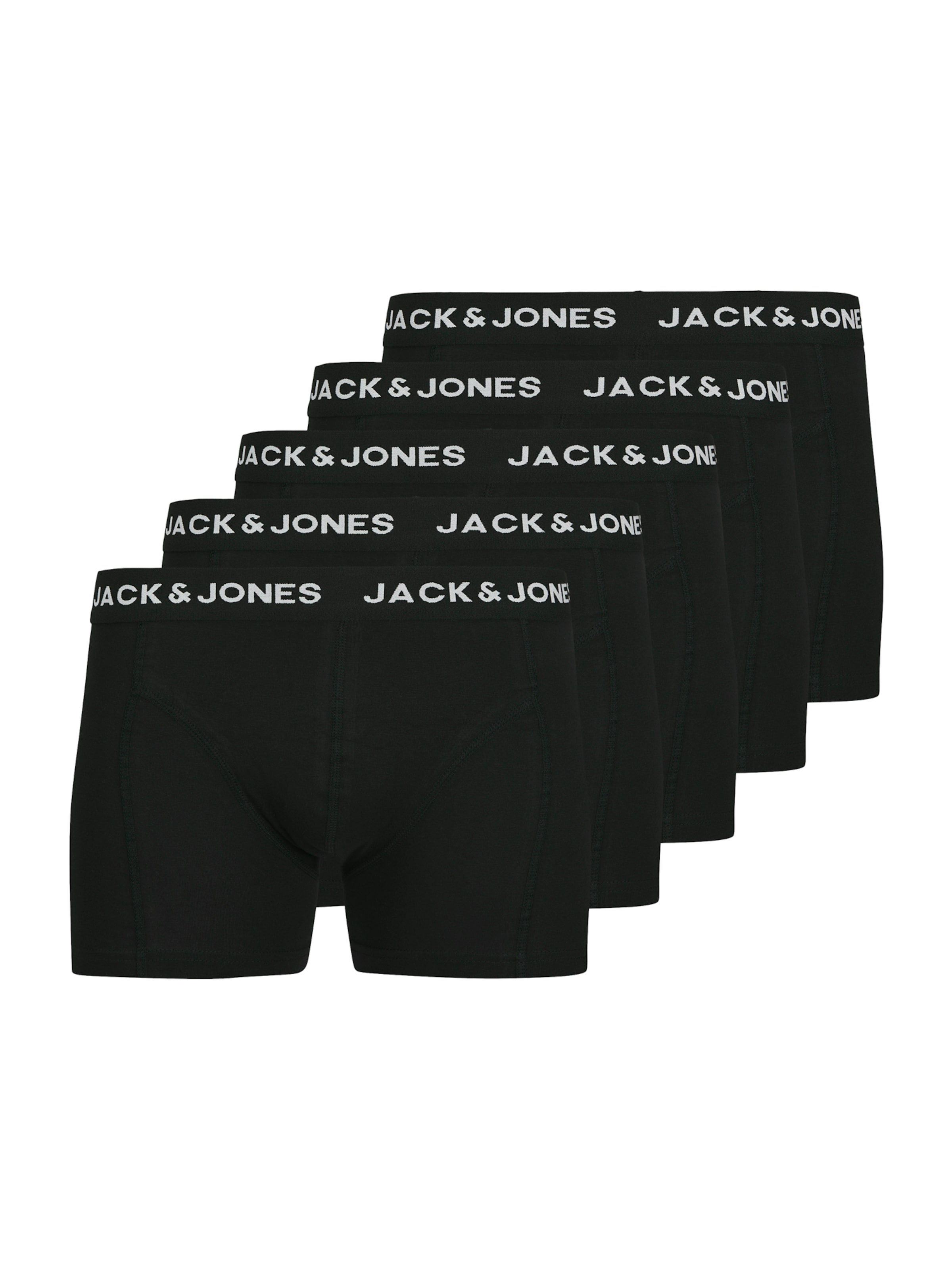 JACK & JONES - Calzoncillo boxer en negro: frente
