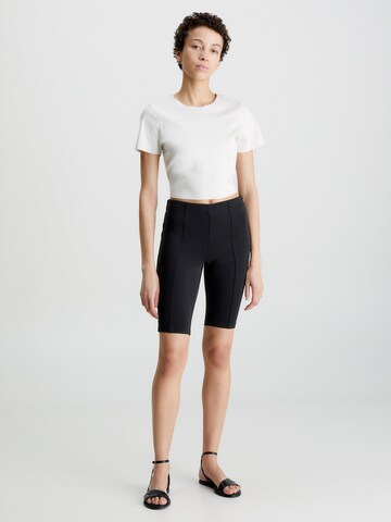 Calvin Klein Skinny Broek in Zwart