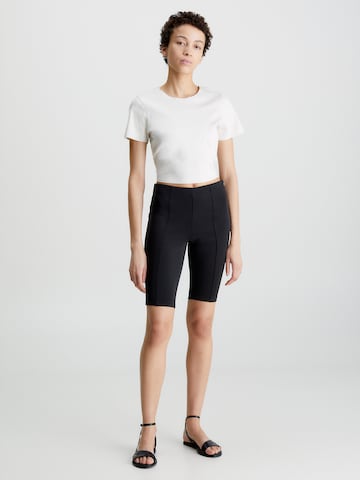 Calvin Klein Skinny Kalhoty – černá