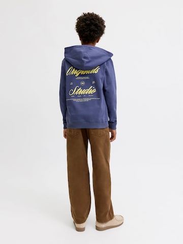 Jack & Jones Junior Кофта на молнии 'JORNORREBRO TYPO' в Синий