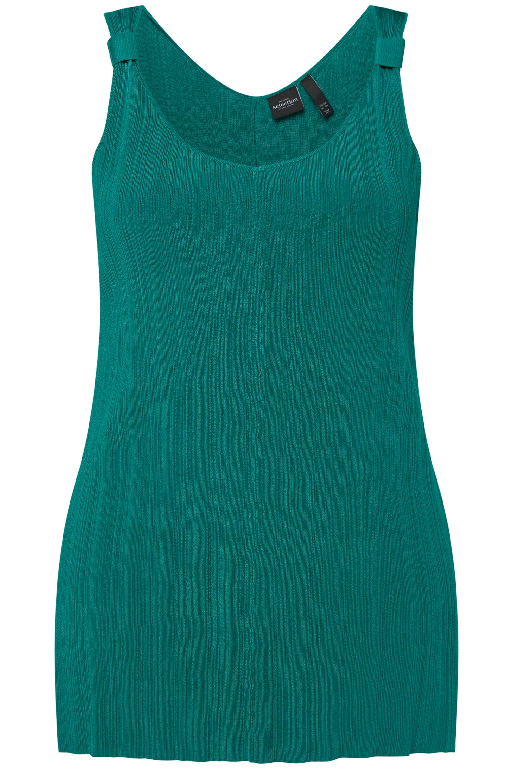 Ulla Popken Sticktop in petrol, Produktansicht