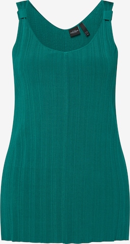 Tops en tricot Ulla Popken en vert : devant