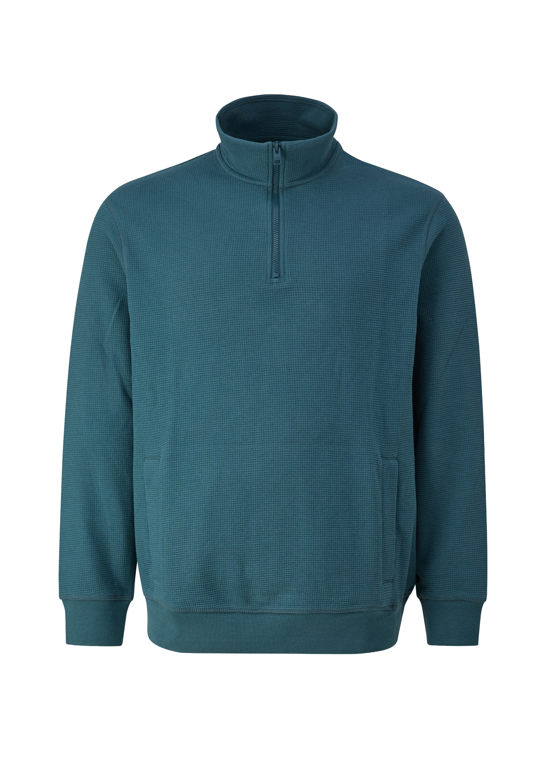 s.Oliver Men Big Sizes Sweatshirt in Groen: voorkant