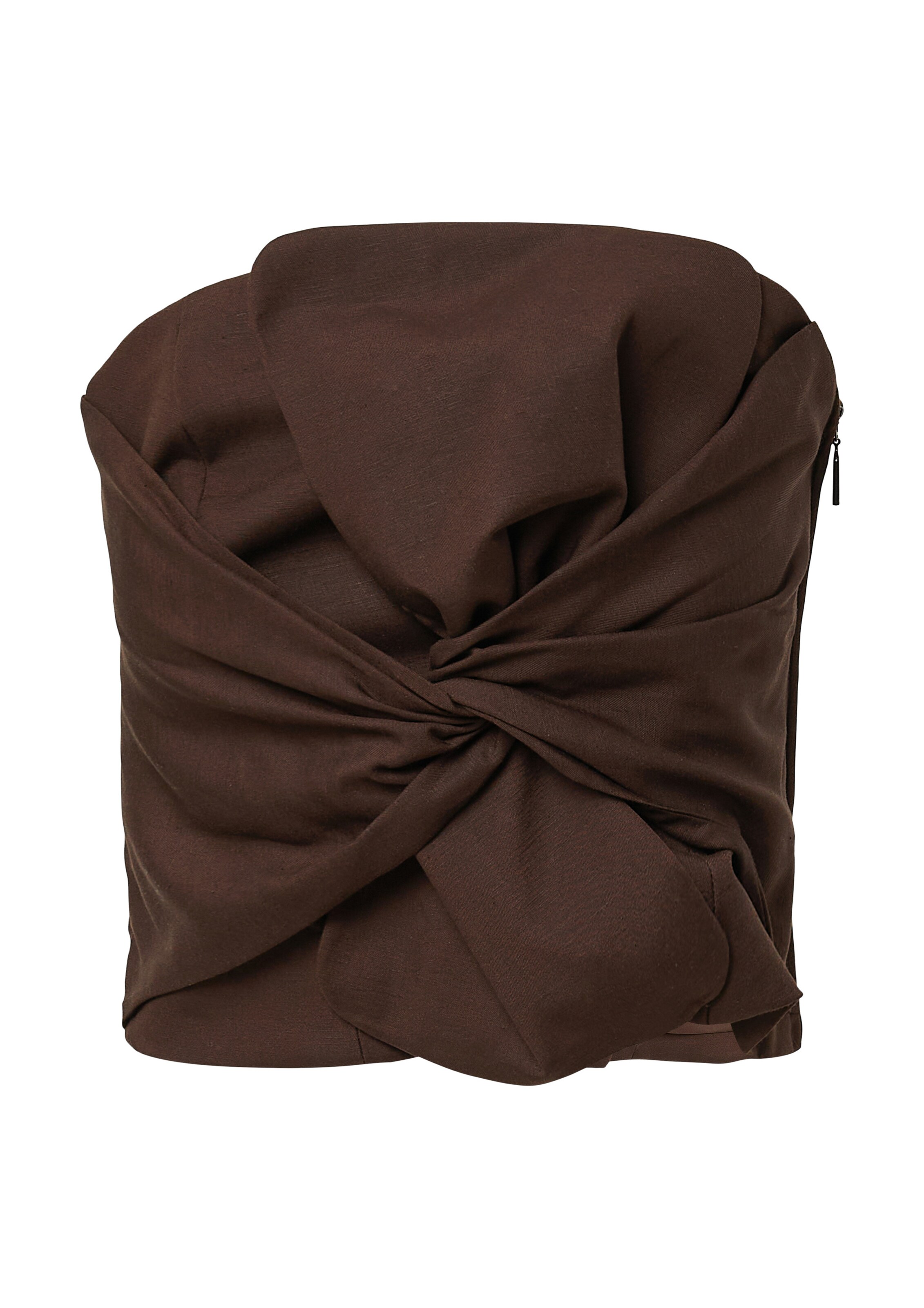 COMMA Top 'Comma x Füsun Lindner' in Brown: front