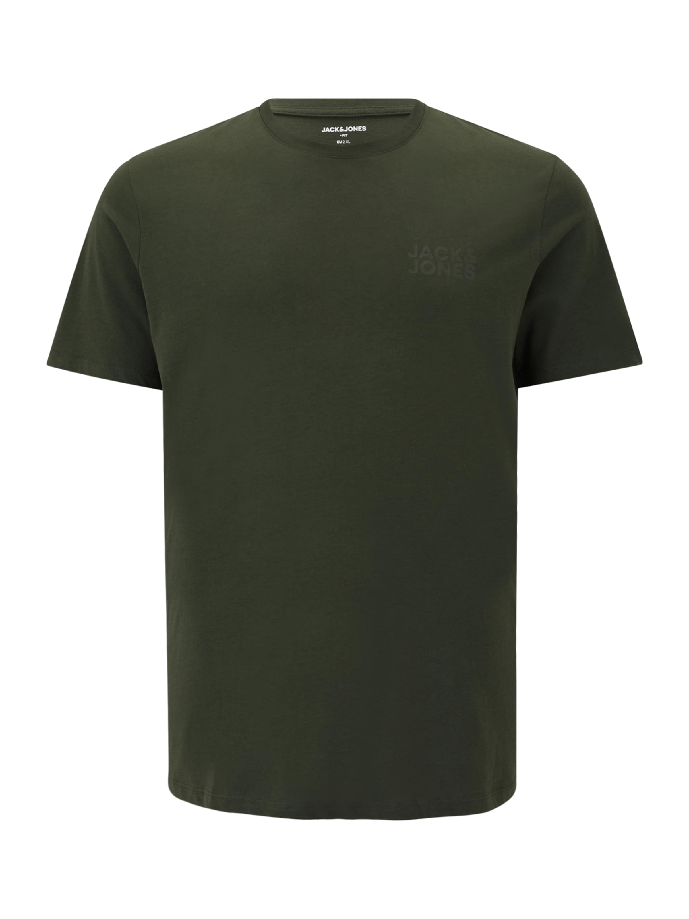 Jack & Jones Plus Футболка 'JJECorp' в Зеленый: спереди