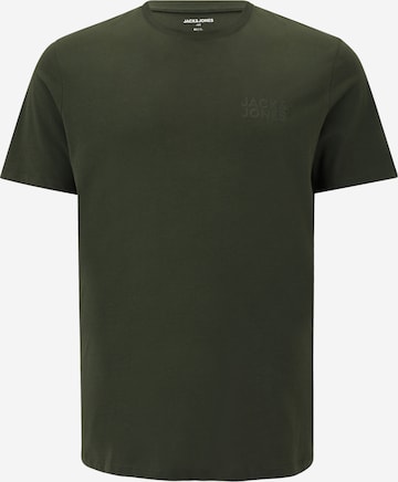 T-Shirt 'JJECorp' Jack & Jones Plus en vert : devant
