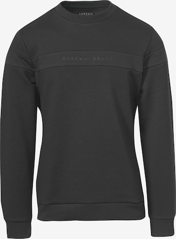 KOROSHI - Sweatshirt em preto: frente