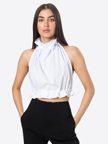 Femme Luxe Blouse 'CARA' in Wit: voorkant