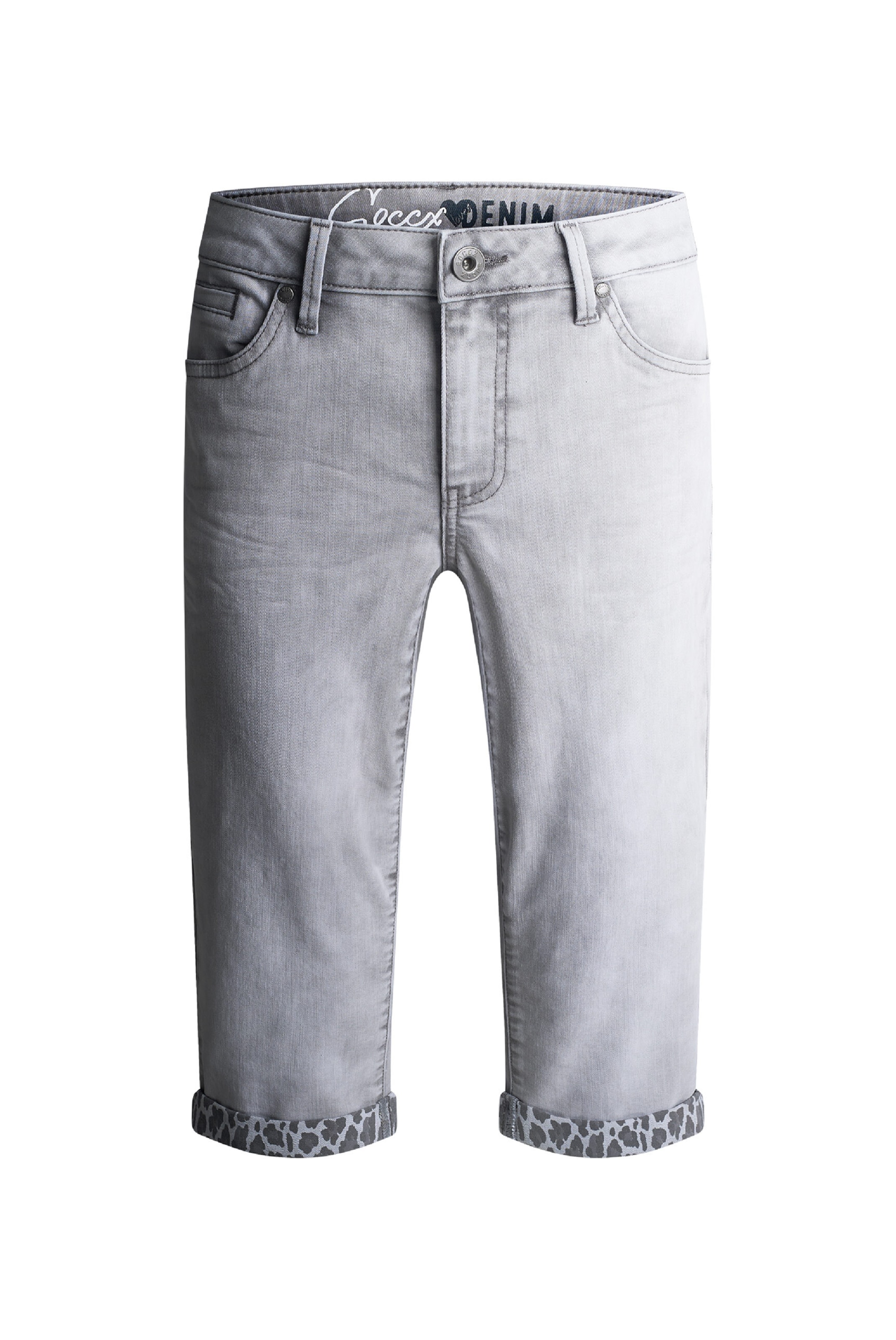 Soccx Regular Jeans in Grey: front