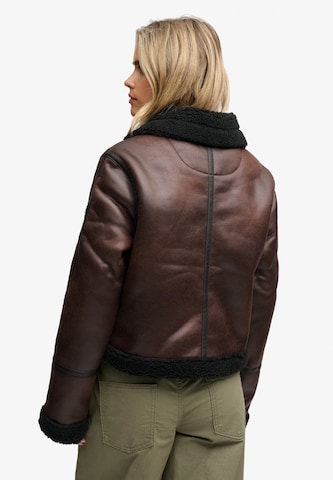 Superdry & Co Zimní bunda – hnědá