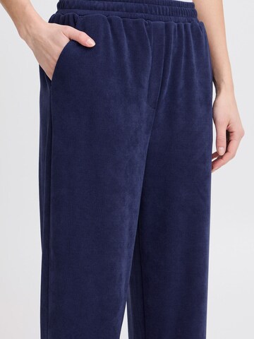 ICHI Regular Broek 'Kate' in Blauw