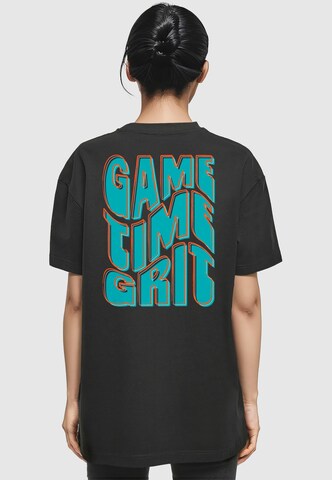 Merchcode Oversizeshirt 'Game Time Grit' in Schwarz: Vorderseite