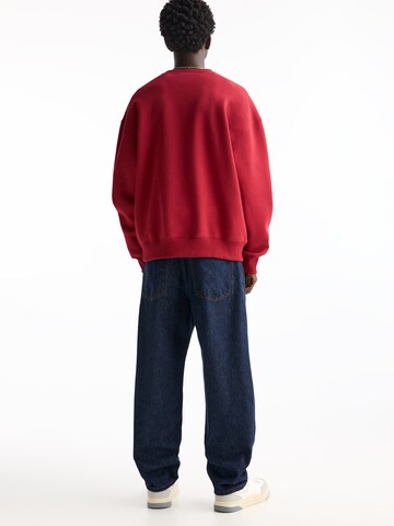 Pull&Bear Sweatshirt i rød