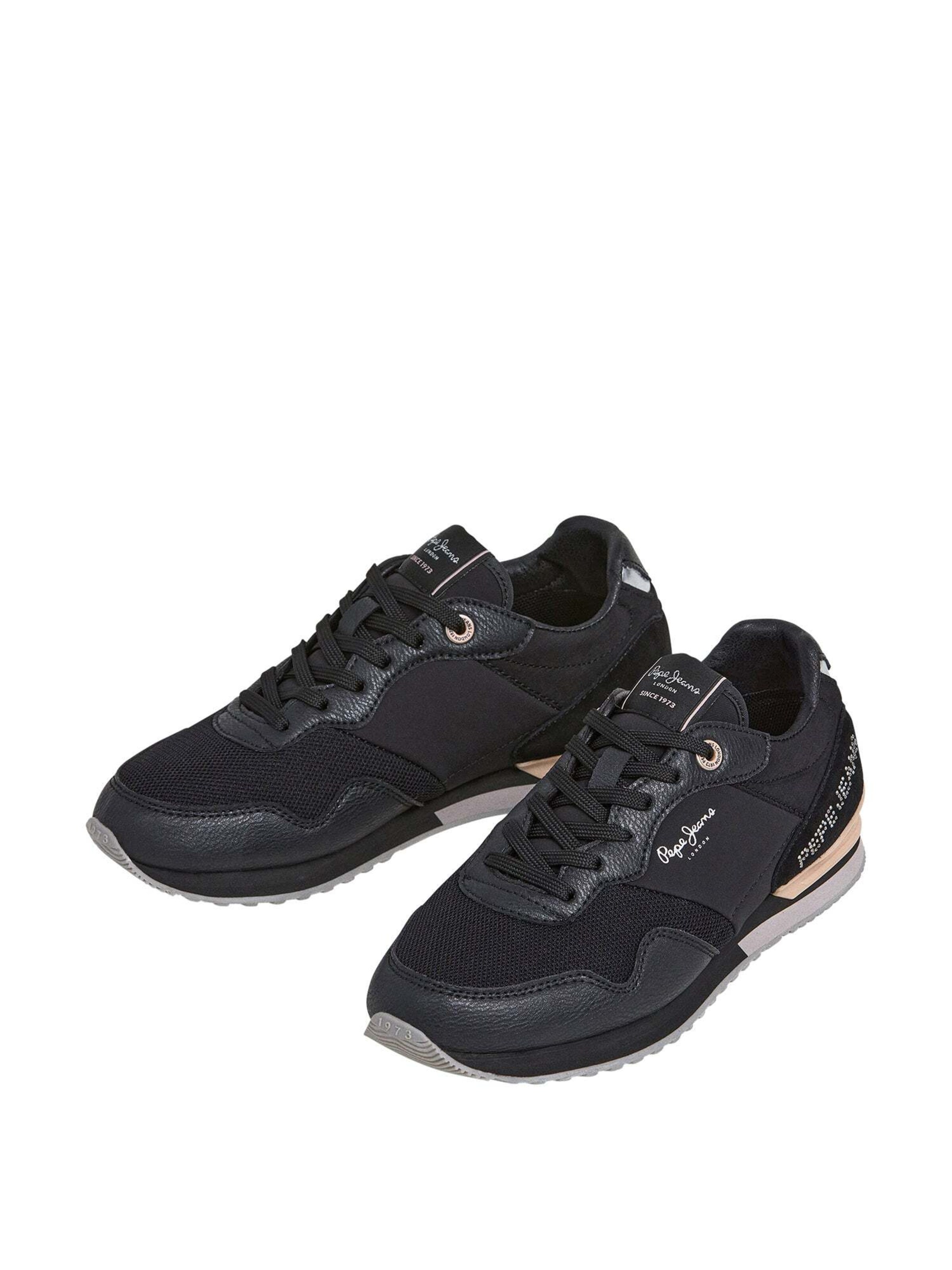 Sneaker bassa 'London Party' di Pepe Jeans in nero