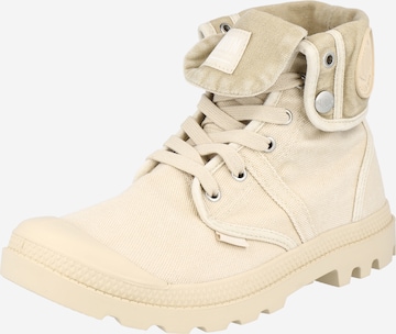 Palladium - Botas con cordones 'Brouse Baggy' en beige: frente