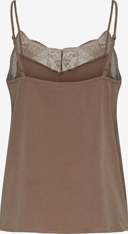 PIECES Top 'TIFFANY' in Brown