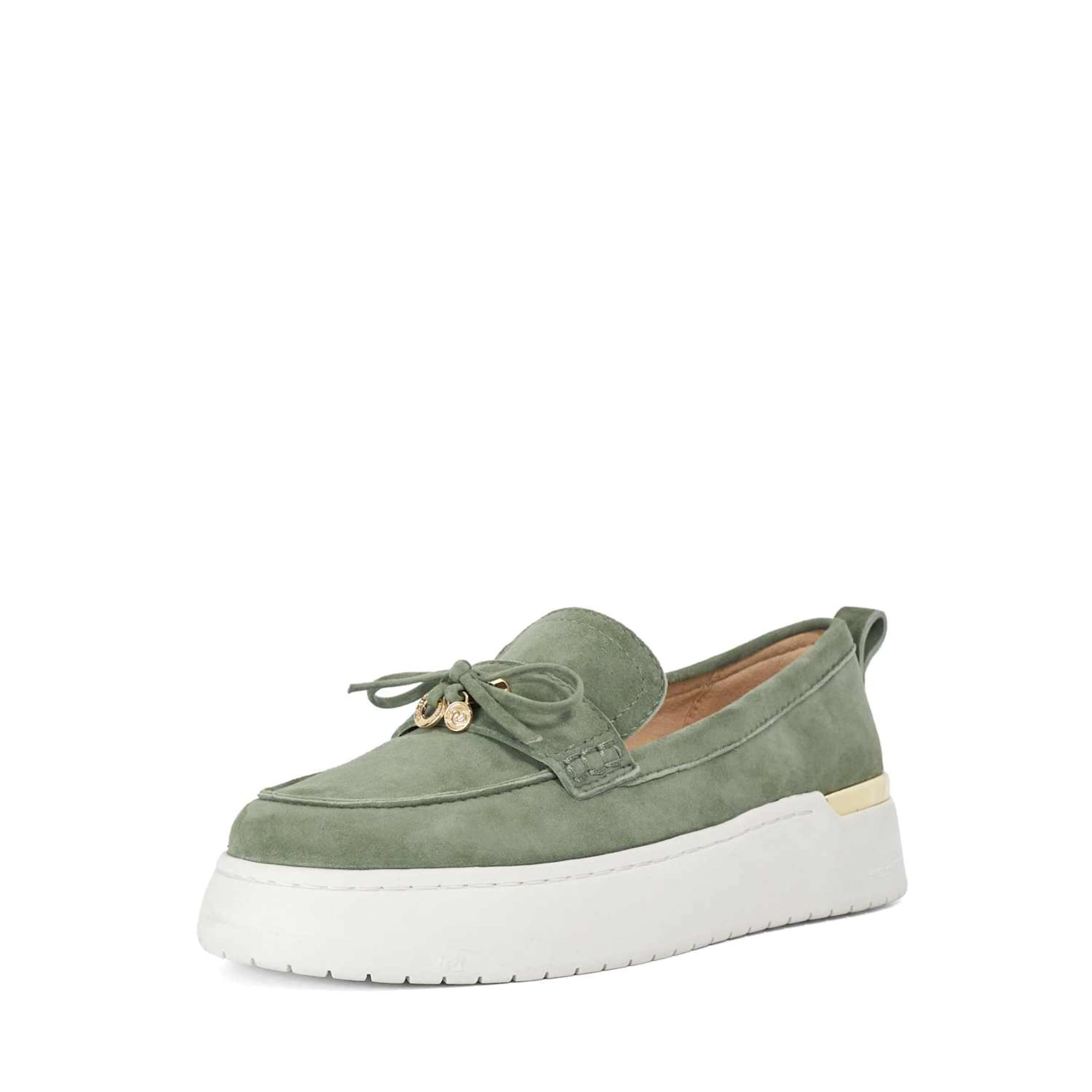 Chaussure basse 'Gilde' Dune LONDON en vert : devant