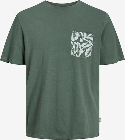 JACK & JONES Shirt 'Lafeyette' in de kleur Donkergroen / Wit, Productweergave