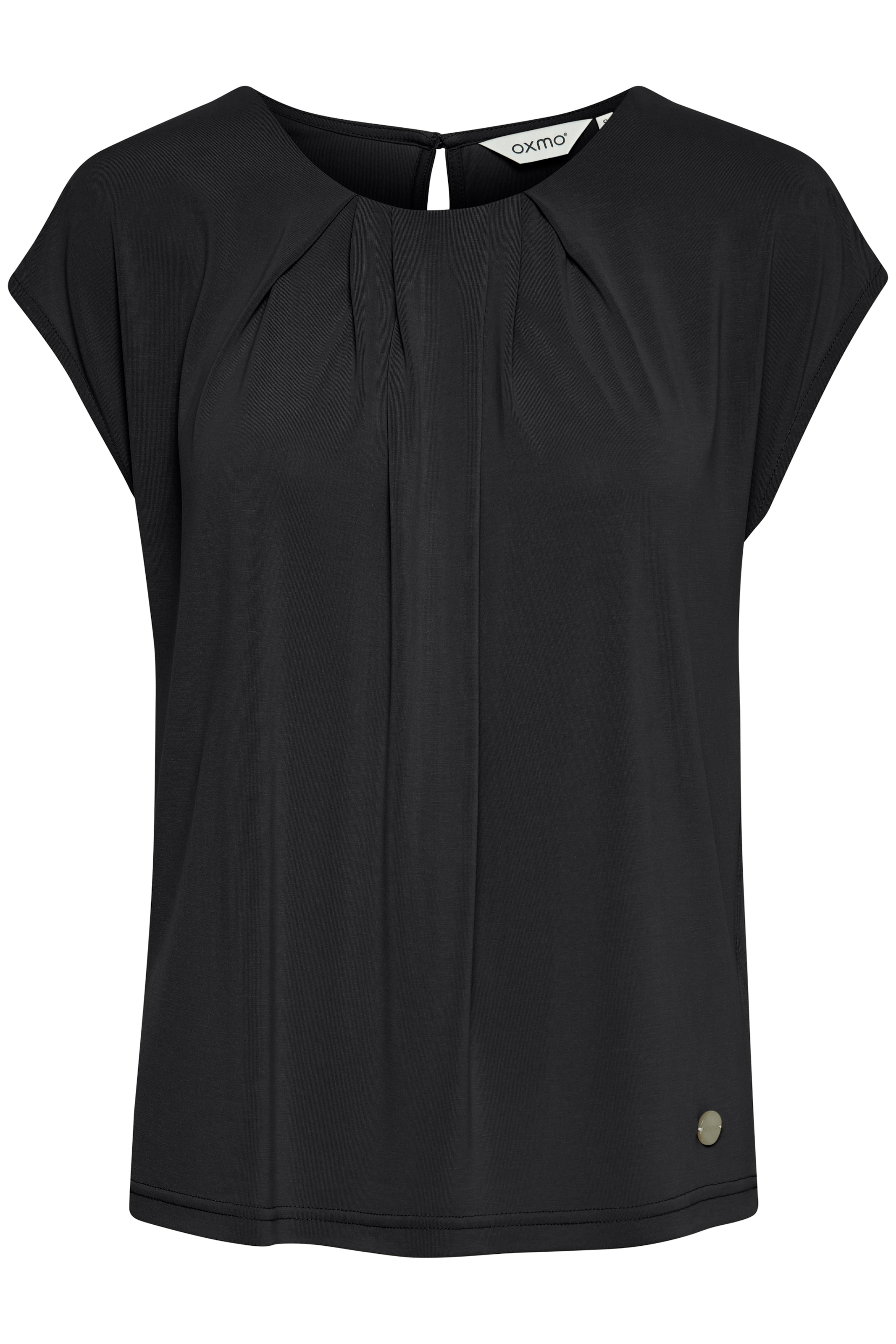 Oxmo Bluse in Schwarz: Vorderseite