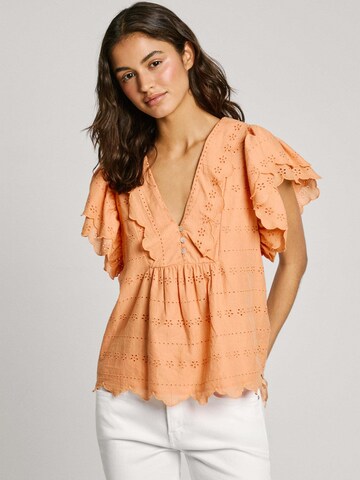 Pepe Jeans Blouse 'Dame' in Oranje: voorkant