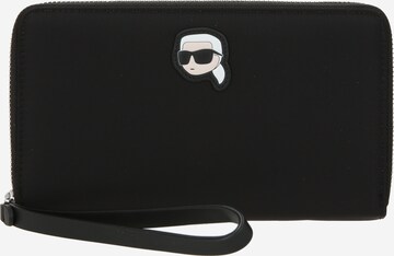 Karl Lagerfeld Portemonnaie 'IKONIK 2.0' in Schwarz: predná strana