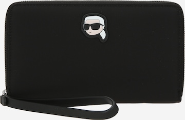 Karl Lagerfeld Tegnebog 'IKONIK 2.0' i sort: forside