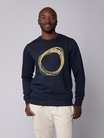 Watapparel Sweatshirt ' Kreis ' in Blauw: voorkant