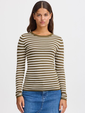 ICHI - Pullover 'Diane' em verde: frente