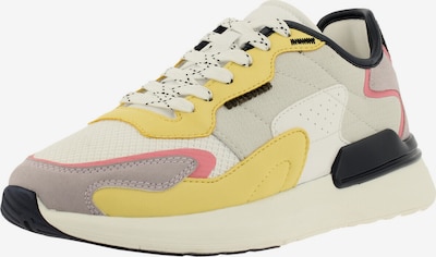 Sneaker bassa BULLBOXER di colore senape / grigio chiaro / sambuco / pitaya / bianco, Visualizzazione prodotti