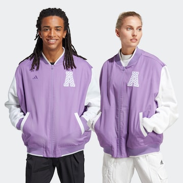 ADIDAS SPORTSWEAR Športna jakna 'All Szn Logomania Coliate' | vijolična barva: sprednja stran