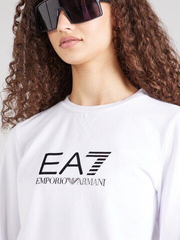 Sweat-shirt EA7 Emporio Armani en blanc