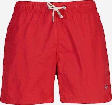 Shorts de bain GANT en rouge : devant