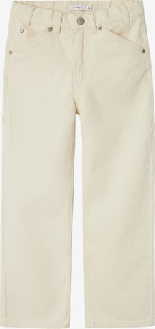 Pantaloni 'NKMRYAN' de la NAME IT pe bej: față