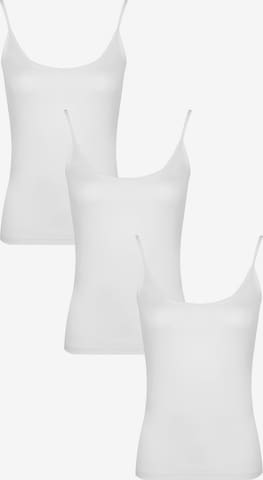 Maillot de corps 'BASIC MAX Spaghetti-Tanktop 3er Pack' Maxte en blanc : devant