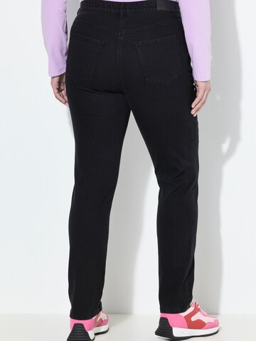 Ulla Popken Regular Jeans 'Mia' in Black