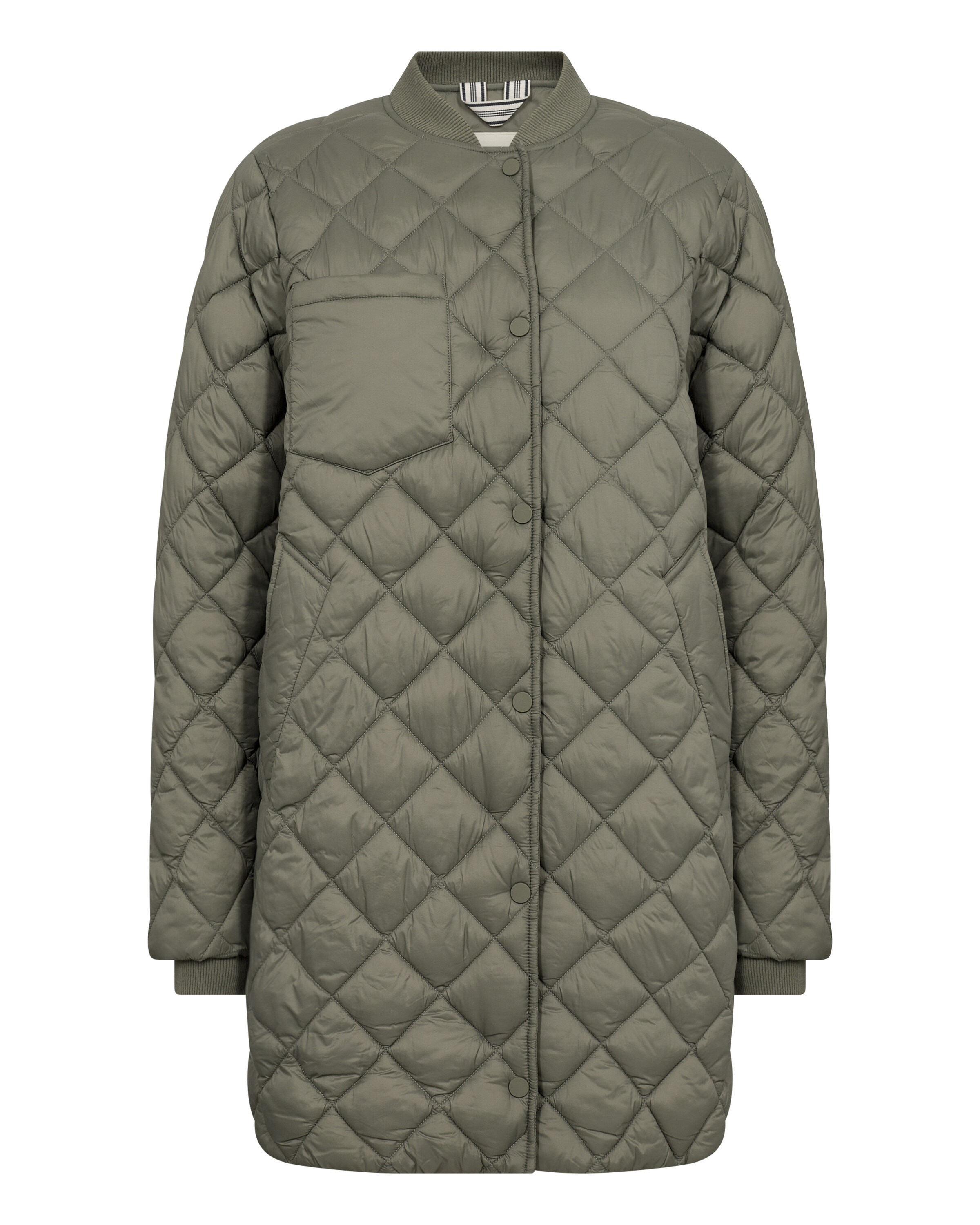 Part Two Tussenjas 'Lucca' in Groen: voorkant